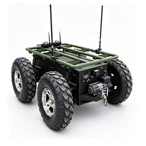 Сельскохозяйственное колесное шасси с платформой 4WD